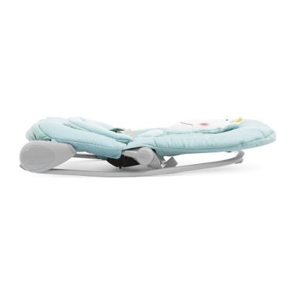 Chicco - Babyliege mit Vibrationsfunktion und Melodie BALLOON Froggy 2xAA + 1xLR20 blau