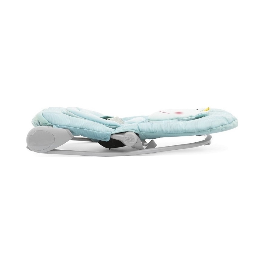 Chicco - Babyliege mit Vibrationsfunktion und Melodie BALLOON Froggy 2xAA + 1xLR20 blau