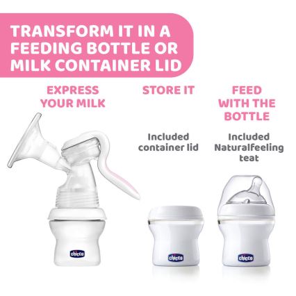 Chicco - Handmilchpumpe Natural Feeling