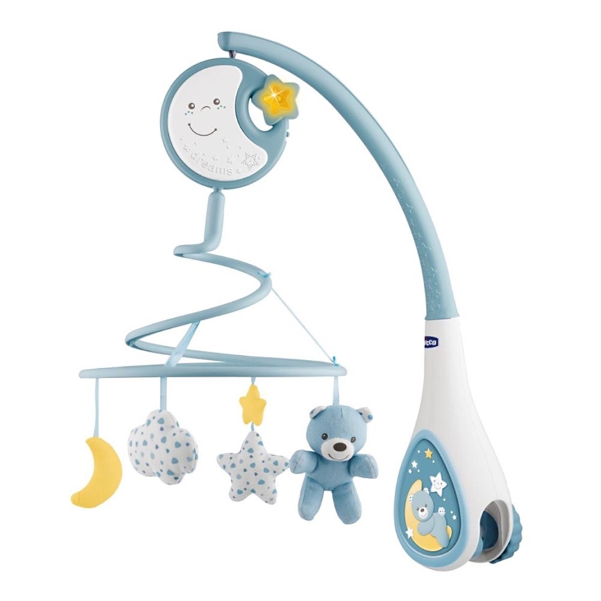 Chicco - Kinderbett Mobile mit Melodie 3in1 NEXT2DREAMS 3xAA blau