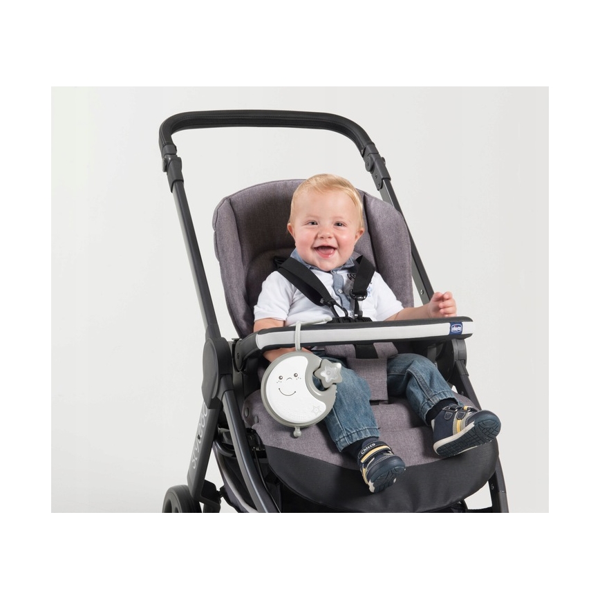 Chicco - Kinderbett-Mobile mit Melodie 3in1 NEXT2DREAMS 3xAA grau