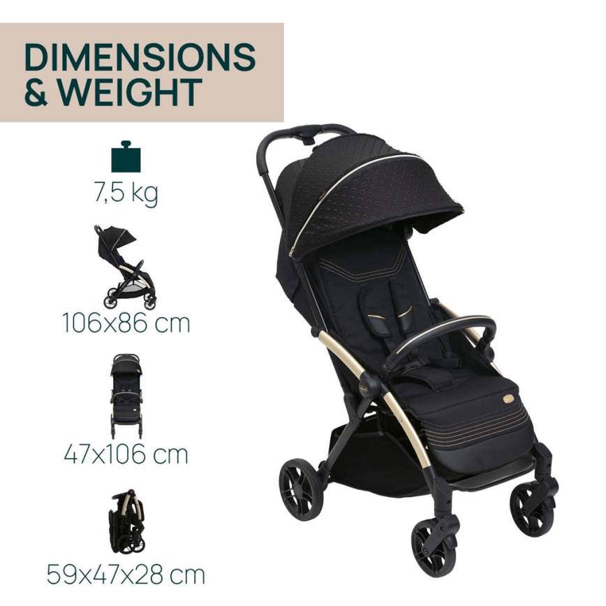 Chicco - Kinderwagen GOODY XPLUS Black Re_Lux Eco+