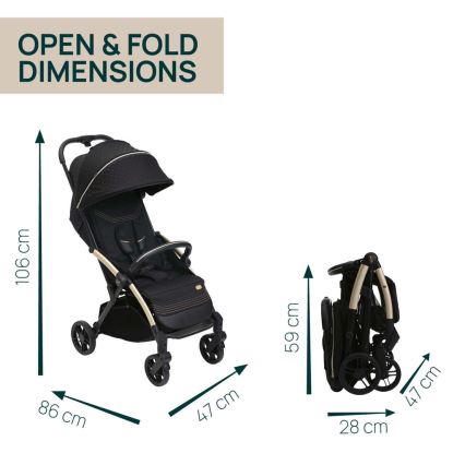 Chicco - Kinderwagen GOODY XPLUS Black Re_Lux Eco+