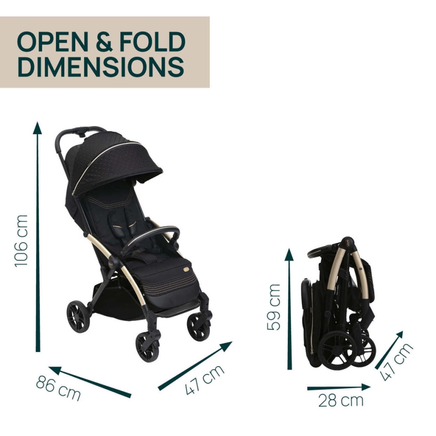 Chicco - Kinderwagen GOODY XPLUS Black Re_Lux Eco+