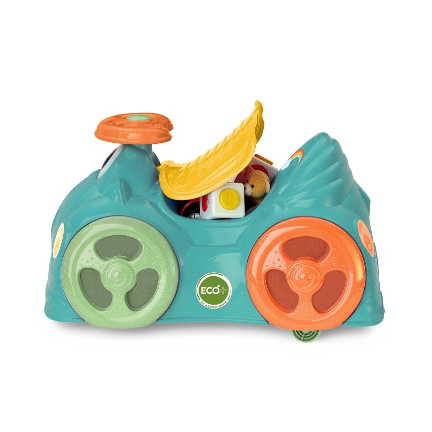 Chicco - Kinderwagen GOODY XPLUS Black Re_Lux Eco+ + Rutschauto ALL AROUND