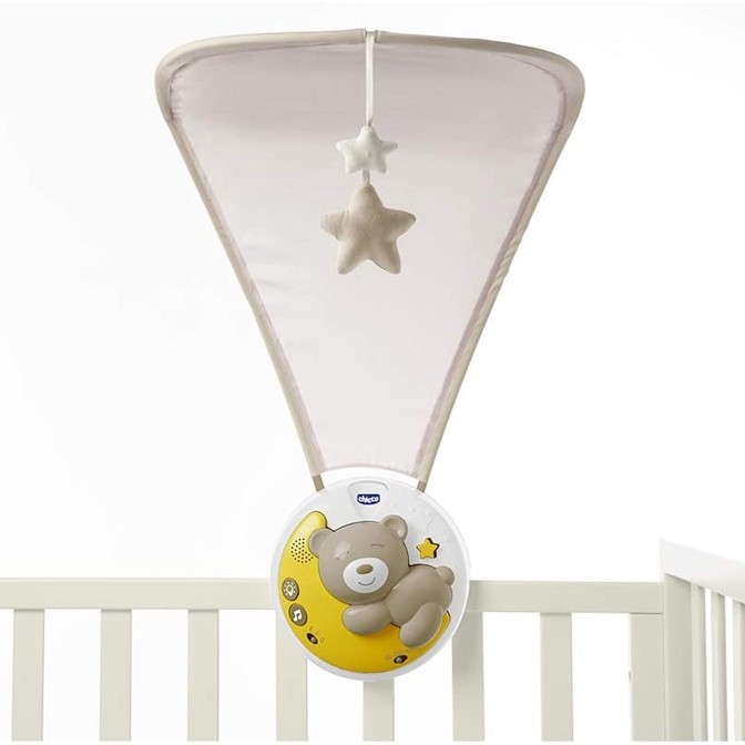 Chicco - Krippenprojektor mit Melodie 3in1 NEXT2MOON 3xAA grau