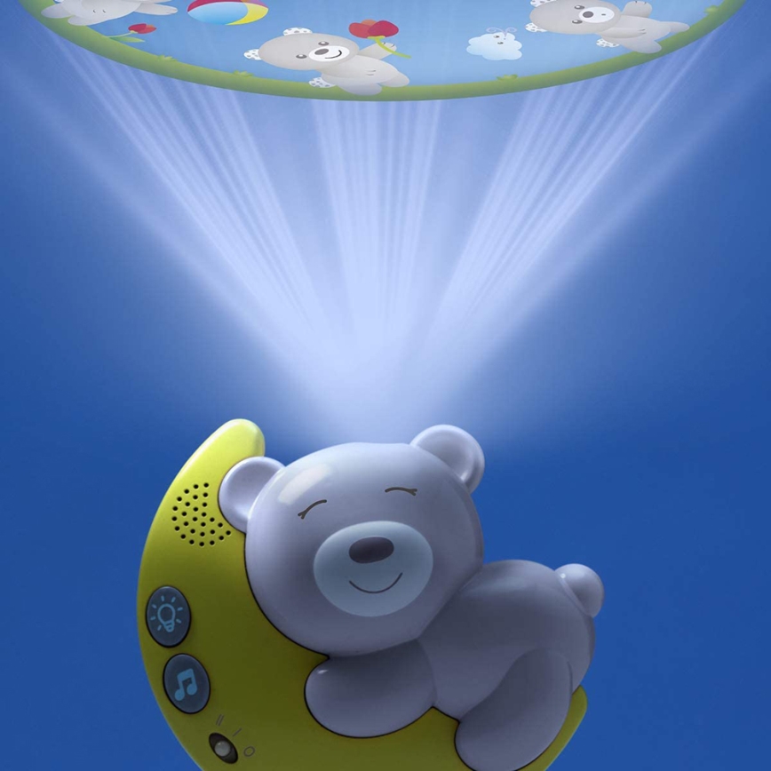 Chicco - Krippenprojektor mit Melodie 3in1 NEXT2MOON 3xAA grau