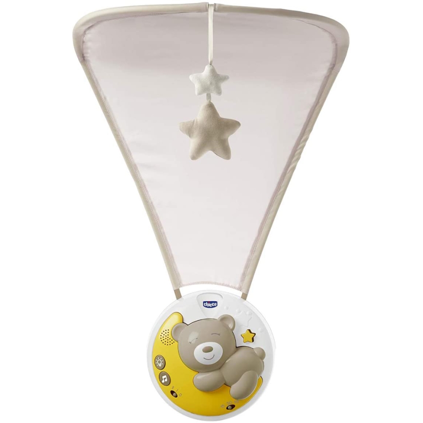 Chicco - Krippenprojektor mit Melodie 3in1 NEXT2MOON 3xAA grau