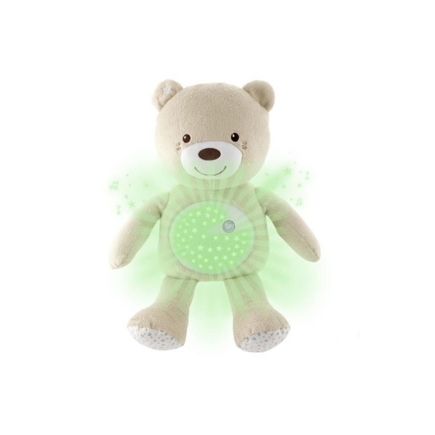 Chicco - Projektor mit Melodie BABY BEAR 3xAAA beige