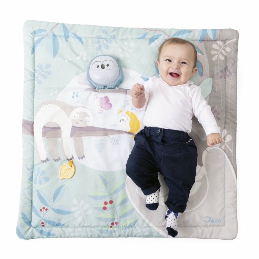 Chicco - Spieldecke für Kinder 2in1 3xAAA Eule