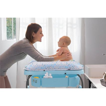 Chicco – Wickeltisch mit Badewanne CUDDLE&BUBBLE blau