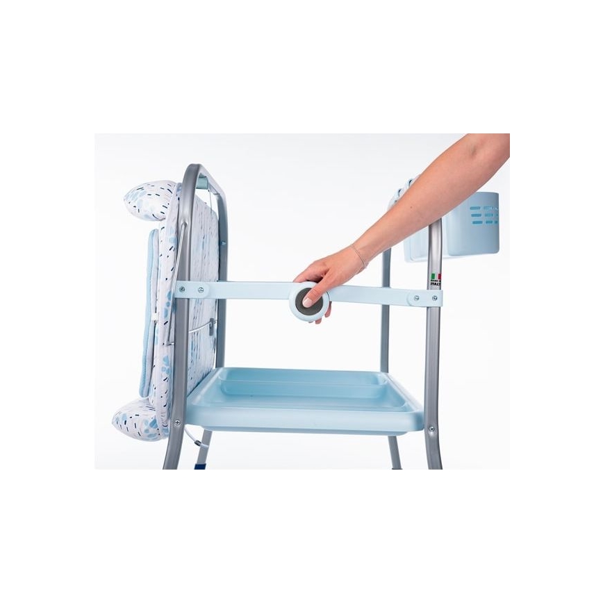 Chicco – Wickeltisch mit Badewanne CUDDLE&BUBBLE blau