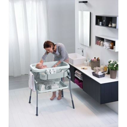 Chicco – Wickeltisch mit Badewanne CUDDLE&BUBBLE grau