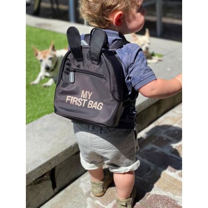 Childhome - Kinderrucksack MY FIRST BAG schwarz