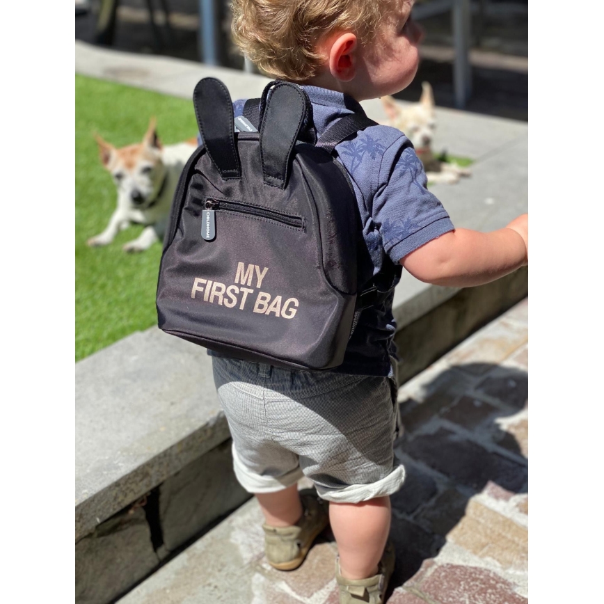 Childhome - Kinderrucksack MY FIRST BAG schwarz