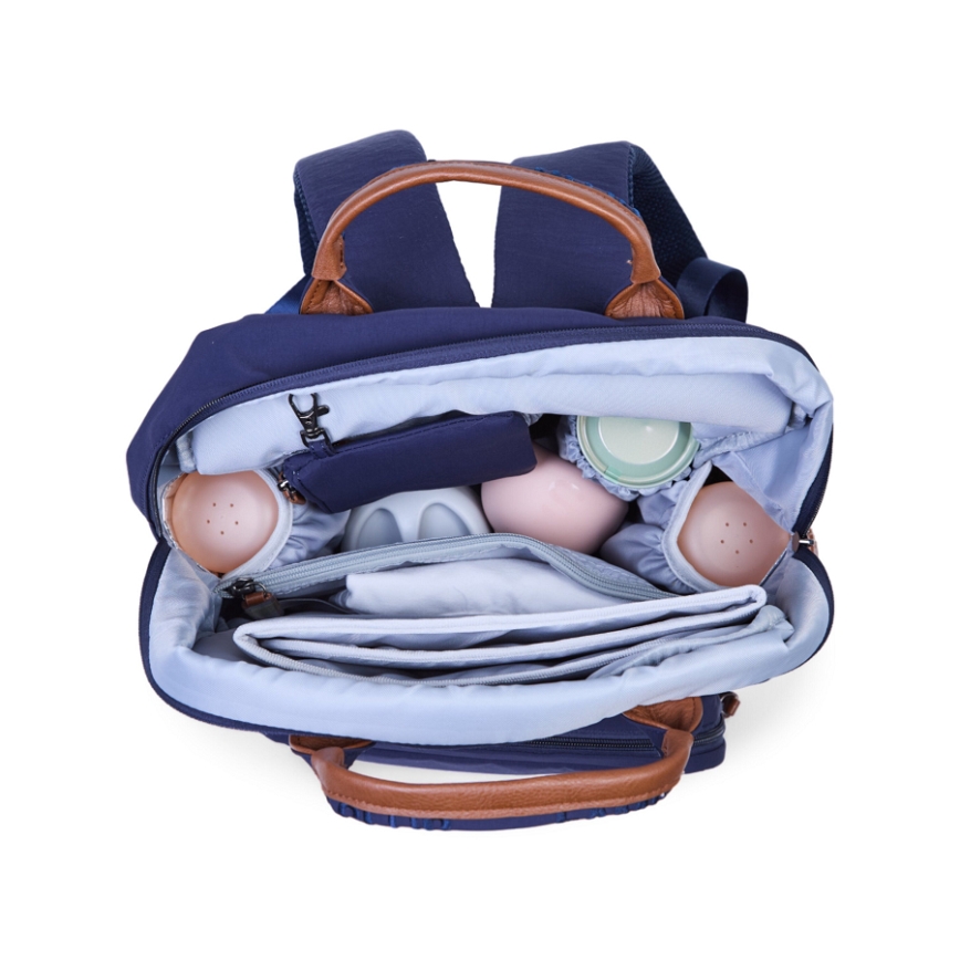 Childhome - Wickelrucksack FAMILY CLUB blau
