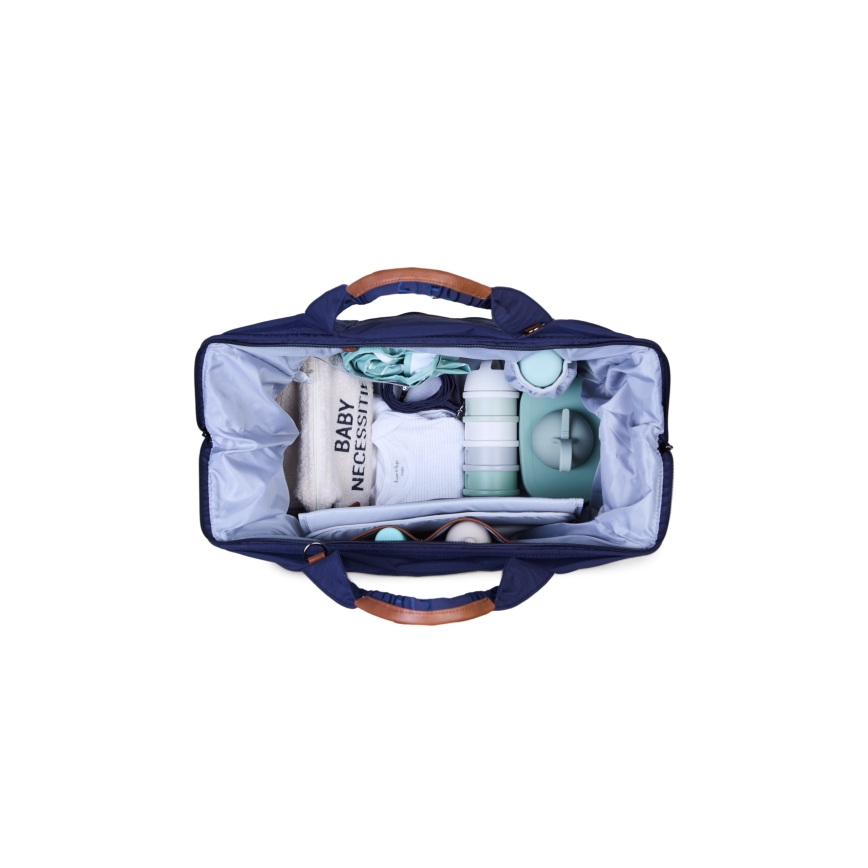 Childhome - Wickeltasche MOMMY BAG blau