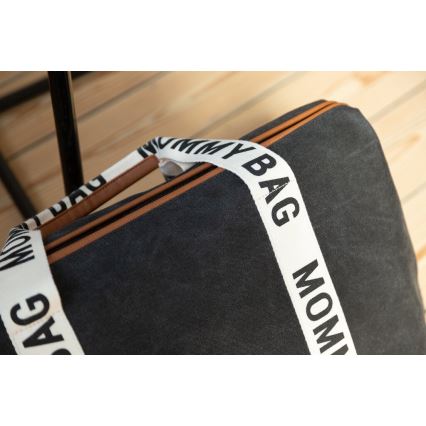 Childhome - Wickeltasche MOMMY BAG schwarz