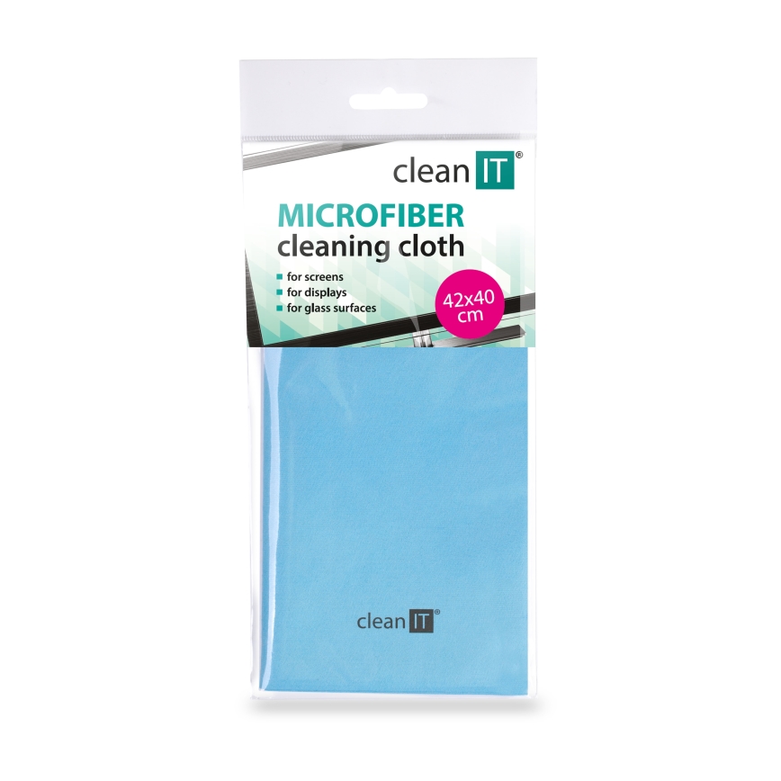 CLEAN IT CL-700 - Mikrofaser-Reinigungstuch 40x42 cm blau