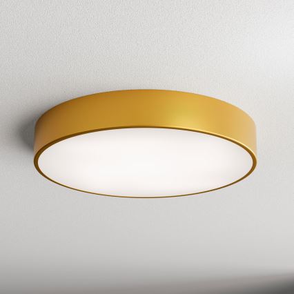 CLEO Badezimmer-Deckenleuchte mit Sensor, 4×E27 / 24W / 230V, Ø 50 cm, IP54, gold