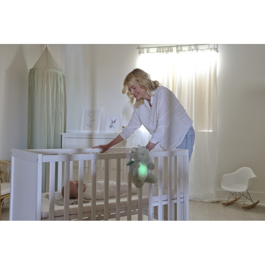 Cloud B - Einschlafhilfe Drache mit Melodie und Licht + USB