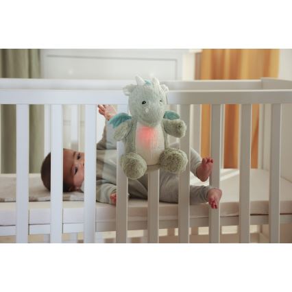Cloud B - Einschlafhilfe Drache mit Melodie und Licht + USB