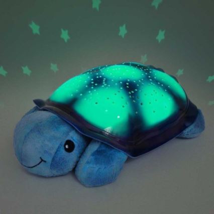 Cloud B - Nachtlampe für Kinder mit Projektor 3xAA Schildkröte blau