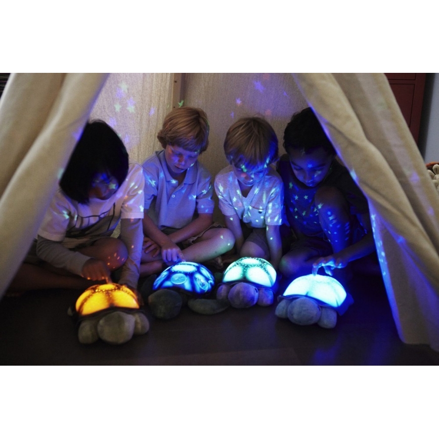 Cloud B - Nachtlampe für Kinder mit Projektor 3xAA Schildkröte grün