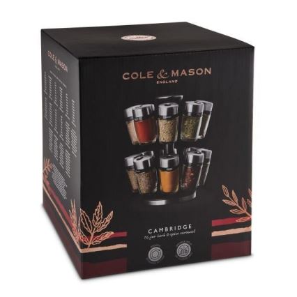 Cole&Mason - Drehbarer Gewürzständer MASTER 17-teilig