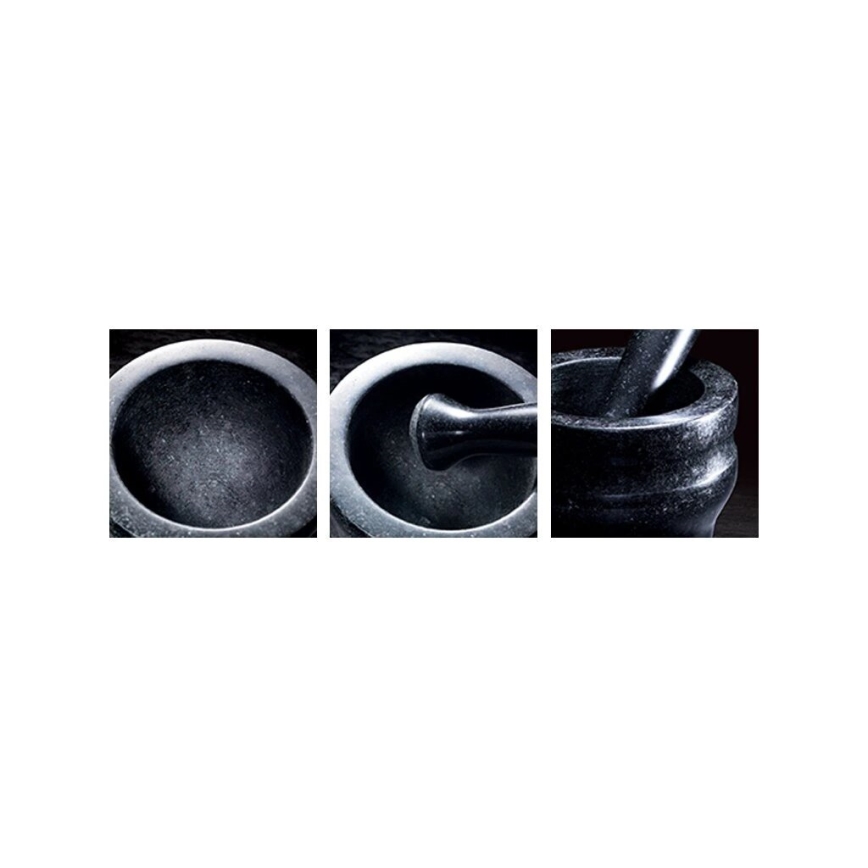 Cole&Mason - Granitmörser mit Stößel GRANITE d 14 cm Granit/schwarz