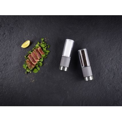 Cole&Mason - REGENT CONCRETE Salz- und Pfeffermühlen, 2er-Set, Beton, 18 cm