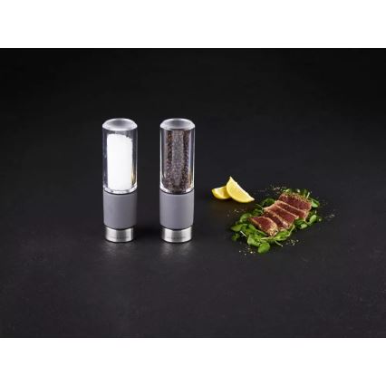 Cole&Mason - REGENT CONCRETE Salz- und Pfeffermühlen, 2er-Set, Beton, 18 cm