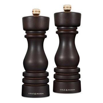 Cole&Mason - Salz- und Pfeffermühlen-Set LONDON 2 Stück 18 cm Buche/Braun