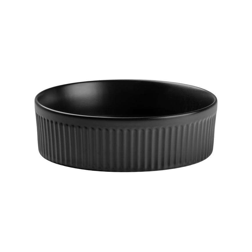 COMAD BEYOND 2 BLACK ( E-6565 ) - Aufsatzwaschbecken BEYOND d 36 cm Keramik/matt schwarz