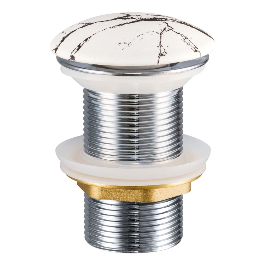 COMAD CLICK-CLACK T201M-W17-3 - Ablaufgarnitur CLICK-CLACK d 7 cm mattweiß
