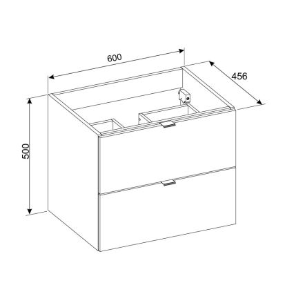 COMAD DALIA CASHMERE 82-60-46-2S - Waschbeckenunterschrank DALIA 50x60 cm, beige