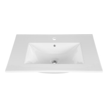 COMAD UM-CFP LAVA 80D - Einbauwaschbecken LAVA 81x46 cm Keramik/Glänzendes Weiß
