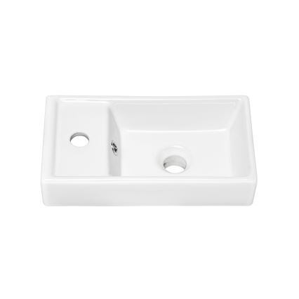 COMAD UM-VEDEA 40 - Aufsatzwaschbecken VEDEA 40x22 cm Keramik/Glänzendes Weiß