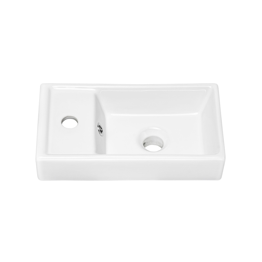 COMAD UM-VEDEA 40 - Aufsatzwaschbecken VEDEA 40x22 cm Keramik/Glänzendes Weiß