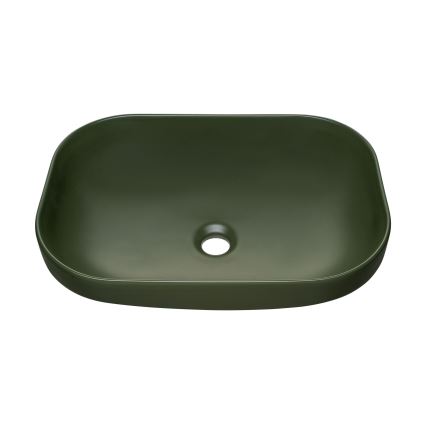 COMAD UN-NELI-MFG - Aufsatzwaschbecken NELI 50,4x35,2 cm Keramik/matt grün