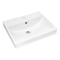 COMAD UN-RITA-GW-60 - Aufsatzwaschbecken RITA 60x40 cm Keramik/glänzend weiß
