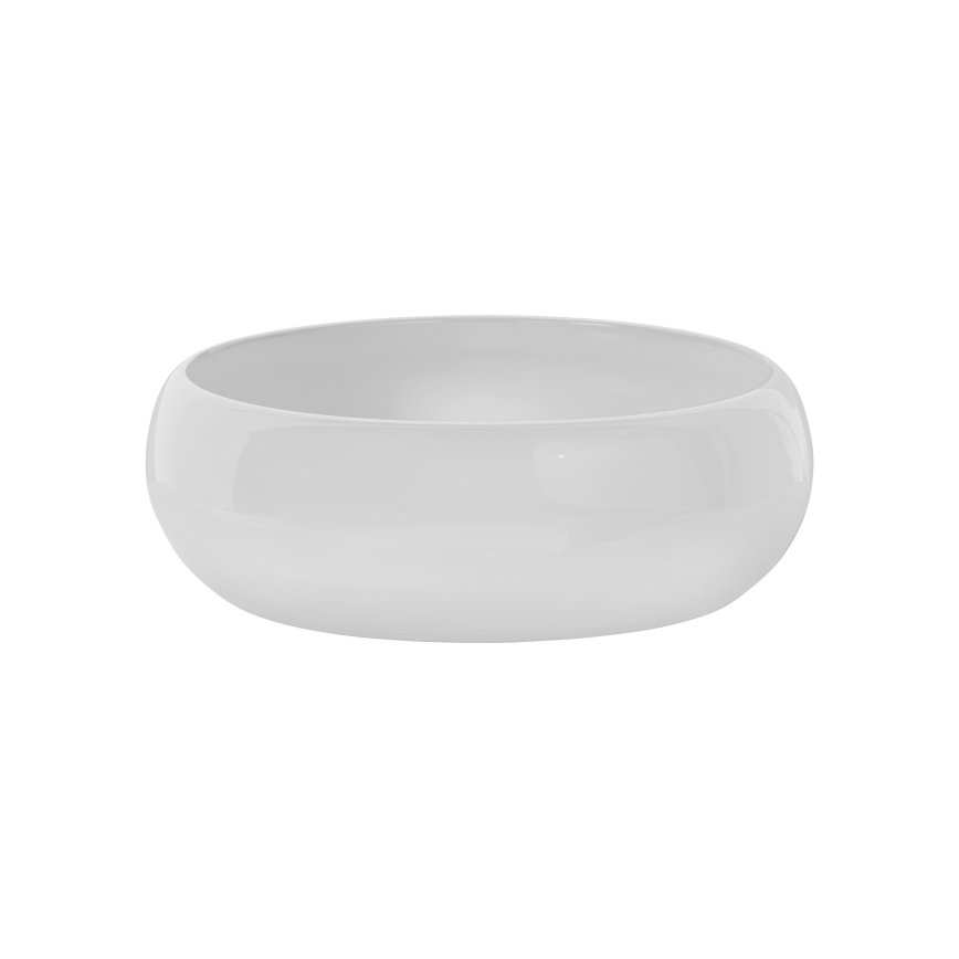 COMAD UN-WIKI-SW - Aufsatzwaschbecken WIKI Ø 36 cm Keramik/glänzend weiß