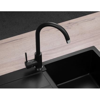 Concept BDG3334BC - Spültischarmatur 33,5 cm Granit/Schwarz
