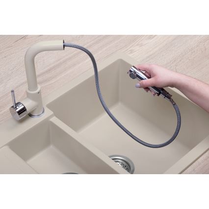 Concept BDG4527BE - Küchenarmatur mit herausziehbarer Brause 26,9 cm Granit/Beige