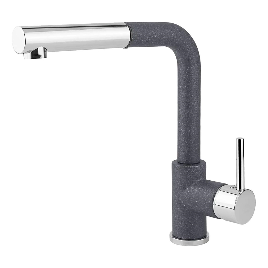 Concept BDG4527DG - Spültischarmatur mit ausziehbarer Brause, 26,9 cm, Granit/Dunkelgrau