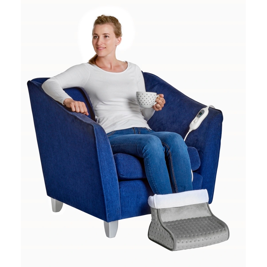 Concept BV1020 - Elektrisch beheizter Schuh 100W/230V 30x30 cm grau/weiß