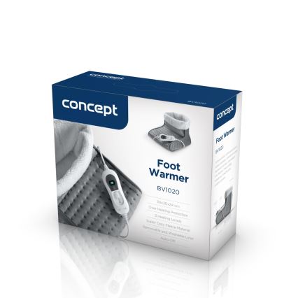 Concept BV1020 - Elektrisch beheizter Schuh 100W/230V 30x30 cm grau/weiß