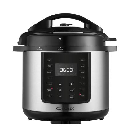 Concept CK8001 - Multifunktionaler elektrischer Schnellkochtopf 5,6 l, 1000 W/230 V, WLAN, Edelstahl