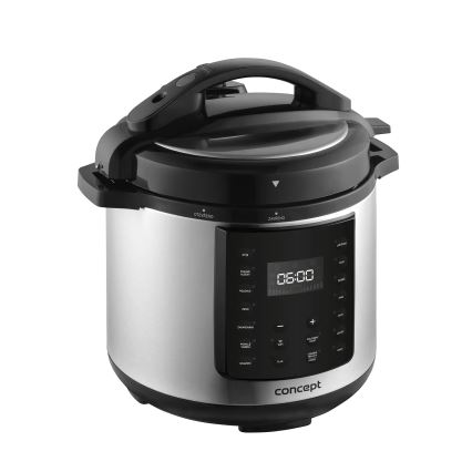 Concept CK8001 - Multifunktionaler elektrischer Schnellkochtopf 5,6 l, 1000 W/230 V, WLAN, Edelstahl