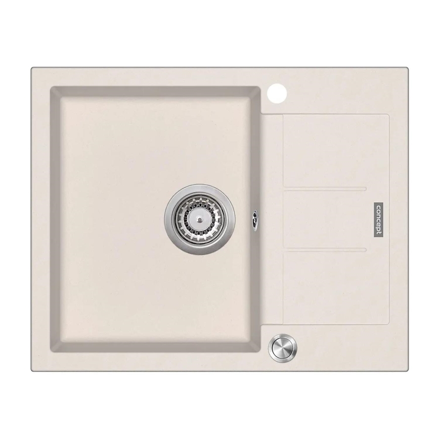 Concept DG05C45BE - CUBIS Küchenspüle 50x62 cm Granit/beige